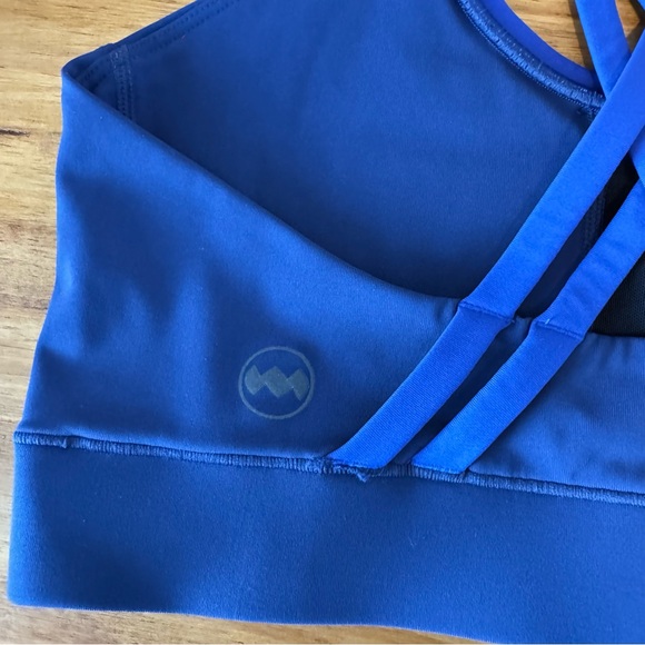 JANJI Women’s Pace Groundwork Purple Blue Strappy Sports Bra Size Small - Picture 6 of 6